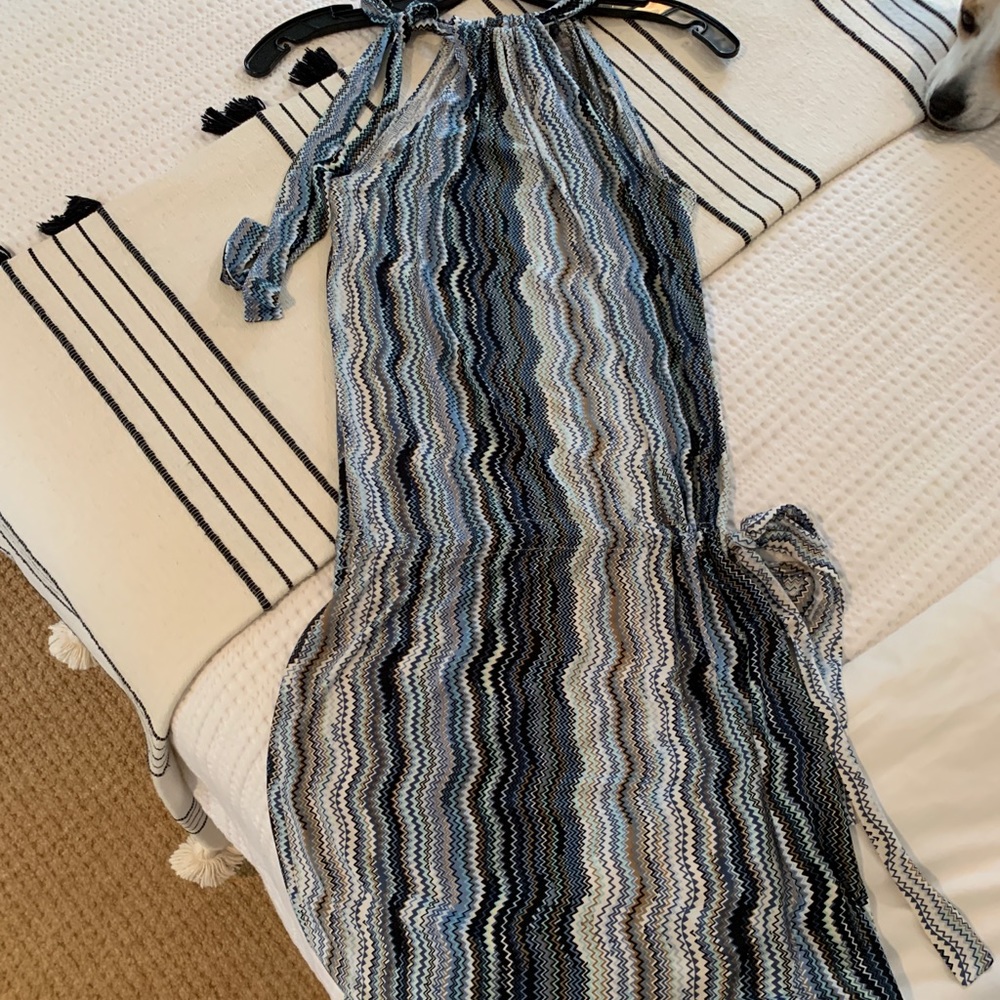 Ellie Kai halter dress (missoni style fabric)